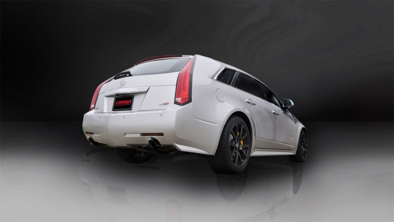 Corsa 2011-2014 Cadillac CTS Wagon V 6.2L V8 Black Sport Axle-Back Exhaust Corsa 2011-2014 Cadillac CTS Wagon V 6.2L V8 Black Sport Axle-Back Exhaust