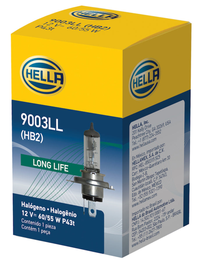 Hella Bulb 9003/HB2 12V 60/55W P43t LONG LIFE Hella Bulb 9003/HB2 12V 60/55W P43t LONG LIFE