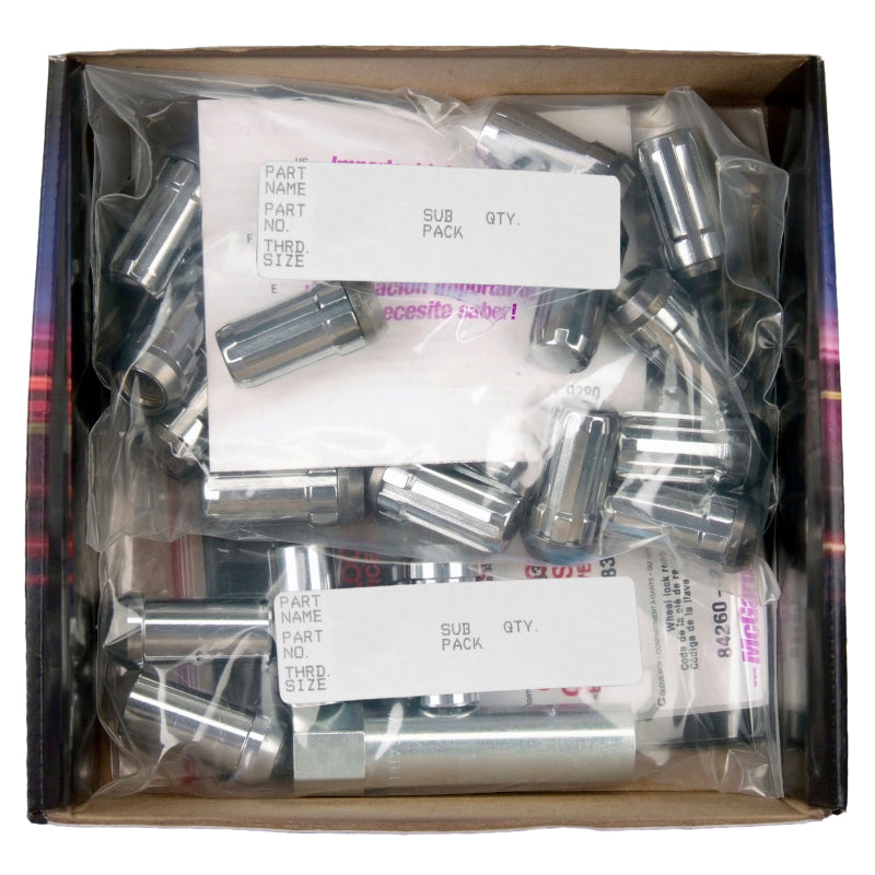 McGard SplineDrive Tuner 5 Lug Install Kit w/Locks & Tool (Cone) 1/2-20 / 13/16 Hex - Chrome McGard SplineDrive Tuner 5 Lug Install Kit w/Locks & Tool (Cone) 1/2-20 / 13/16 Hex - Chrome