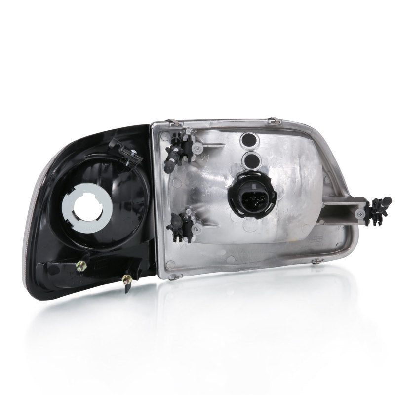 ANZO 1997-2003 Ford F150 Crystal Headlight Black w/ Parking Light ANZO 1997-2003 Ford F150 Crystal Headlight Black w/ Parking Light