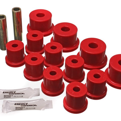 Energy Suspension 64-73 Ford Mustang Red Rear Leaf Spring Bushing Set