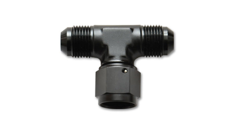 Vibrant -16AN Tee Fitting with Female -16AN Swivel On Side Vibrant -16AN Tee Fitting with Female -16AN Swivel On Side