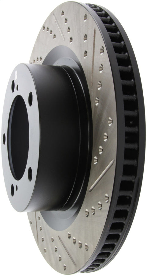 StopTech 07-09 Toyota Tundra / 08-09 Toyota Sequoia Front Left Slotted & Drilled Rotor StopTech 07-09 Toyota Tundra / 08-09 Toyota Sequoia Front Left Slotted & Drilled Rotor