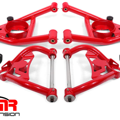 BMR 64-72 A-Body Upper And Lower A-Arm Kit - Red