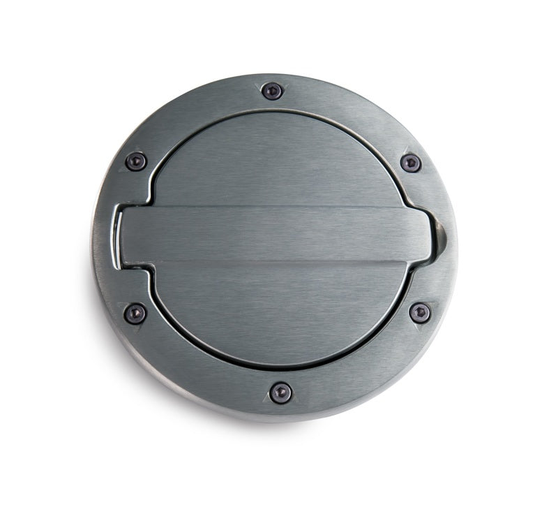 AMP Research 2007-2017 Jeep Wrangler JK 2/4 Door Fuel Door - Brushed AMP Research 2007-2017 Jeep Wrangler JK 2/4 Door Fuel Door - Brushed