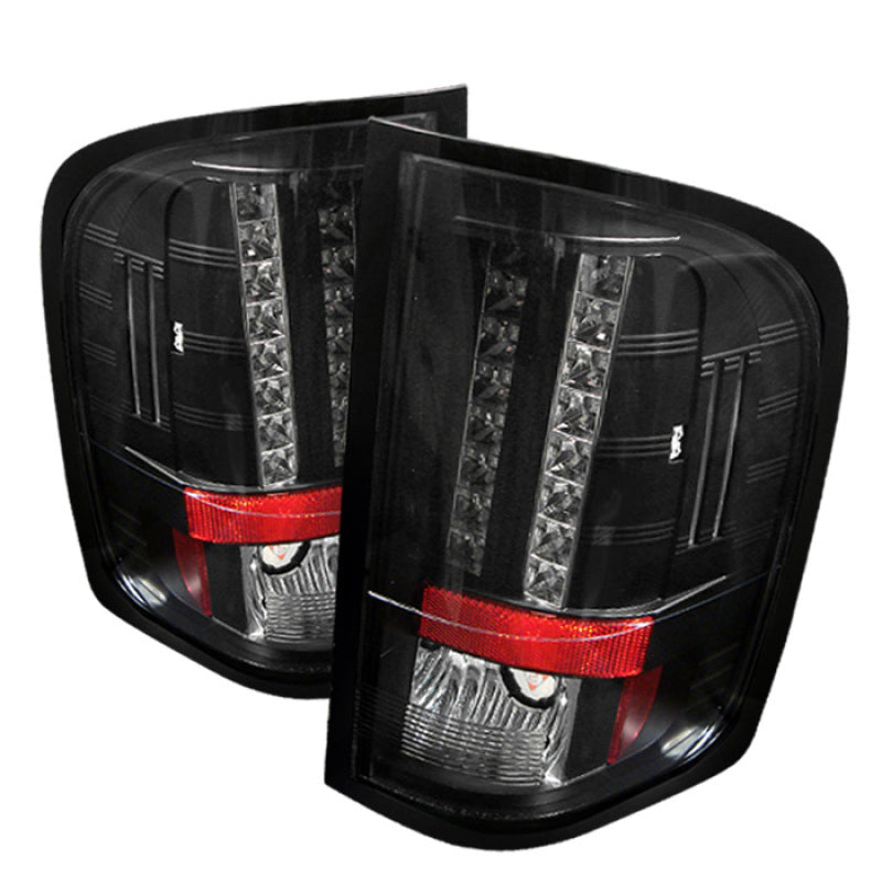 Spyder Chevy Silverado 07-13 LED Tail Lights Blk ALT-YD-CS07-LED-BK Spyder Chevy Silverado 07-13 LED Tail Lights Blk ALT-YD-CS07-LED-BK