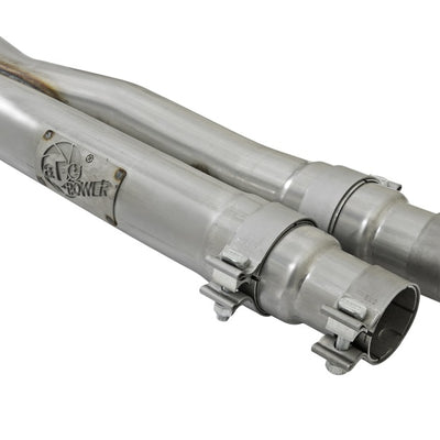 aFe MACHForce XP 3in 304 SS Cat-Back Exhausts w/ Polished Tips 15-17 Ford Mustang GT V8-5.0L/V6-3.7L