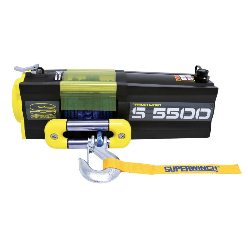 Superwinch 5500 LBS 12V DC 1/4in x 60ft Synthetic Rope S5500 Winch Superwinch 5500 LBS 12V DC 1/4in x 60ft Synthetic Rope S5500 Winch