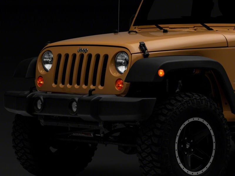 Raxiom 07-18 Jeep Wrangler JK Axial Series Replacement Turn Signal Lamps- Amber Raxiom 07-18 Jeep Wrangler JK Axial Series Replacement Turn Signal Lamps- Amber