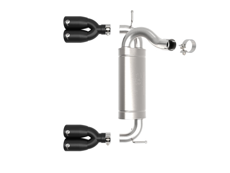 aFe Rebel Series 2.5in 409 SS Axle-Back Exhaust System Black 07-18 Jeep Wrangler (JK) V6-3.6L/3.8L aFe Rebel Series 2.5in 409 SS Axle-Back Exhaust System Black 07-18 Jeep Wrangler (JK) V6-3.6L/3.8L
