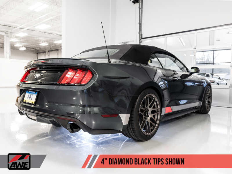 AWE Tuning S550 Mustang EcoBoost Axle-back Exhaust - Touring Edition (Diamond Black Tips) AWE Tuning S550 Mustang EcoBoost Axle-back Exhaust - Touring Edition (Diamond Black Tips)