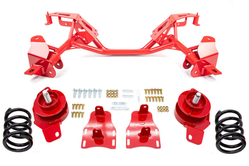 UMI Performance 82-92 GM F-Body LSX Engine Tubular K-Member w/ Weight Jack Kit (850lb.) - Red UMI Performance 82-92 GM F-Body LSX Engine Tubular K-Member w/ Weight Jack Kit (850lb.) - Red