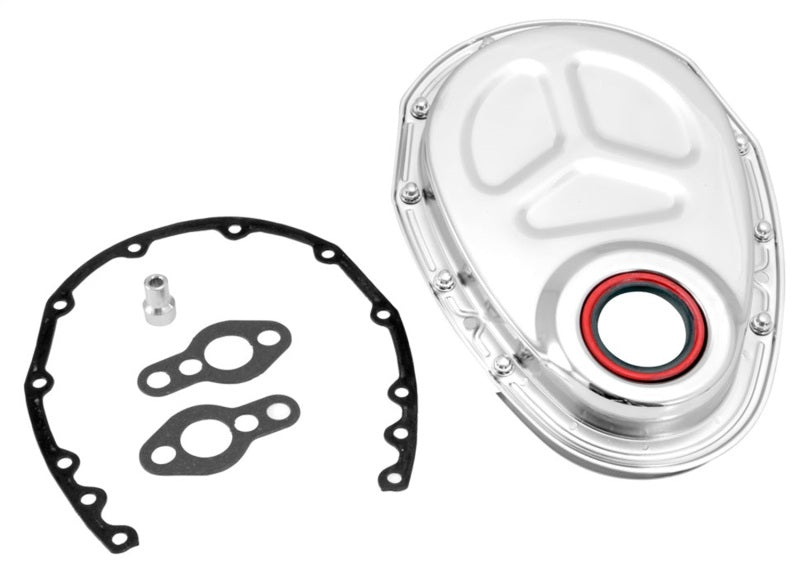 Spectre SB Chevrolet Timing Cover (Incl. Pre-Installed Seal/Gaskets/Bolts) - Chrome Spectre SB Chevrolet Timing Cover (Incl. Pre-Installed Seal/Gaskets/Bolts) - Chrome