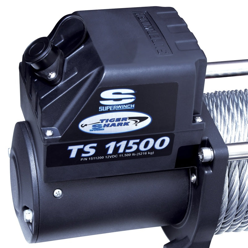 Superwinch 11500 LBS 12V DC 3/8in x 84ft Steel Rope Tiger Shark 11500 Winch Superwinch 11500 LBS 12V DC 3/8in x 84ft Steel Rope Tiger Shark 11500 Winch