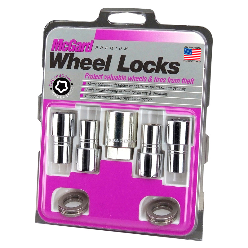 McGard Wheel Lock Nut Set - 4pk. (Long Shank Seat) 7/16-20 / 13/16 Hex / 1.75in. Length - Chrome McGard Wheel Lock Nut Set - 4pk. (Long Shank Seat) 7/16-20 / 13/16 Hex / 1.75in. Length - Chrome