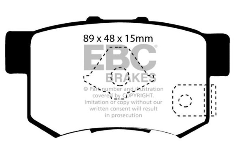 EBC 10-12 Acura RDX 2.3 Turbo Greenstuff Rear Brake Pads EBC 10-12 Acura RDX 2.3 Turbo Greenstuff Rear Brake Pads