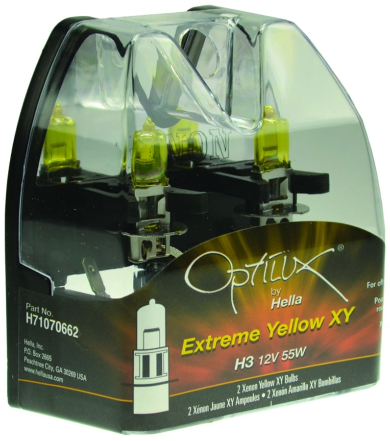Hella Optilux H3 12V/55W XY Extreme Yellow Bulb Hella Optilux H3 12V/55W XY Extreme Yellow Bulb