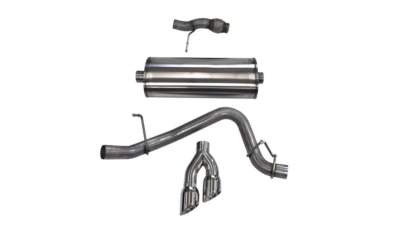 Corsa 2015-2020 Chevy Tahoe/GMC Yukon Cat-Back Exhaust Sport 3in Single Side Twin Polished 4in Tips Corsa 2015-2020 Chevy Tahoe/GMC Yukon Cat-Back Exhaust Sport 3in Single Side Twin Polished 4in Tips