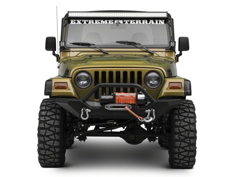 Raxiom 97-06 Jeep Wrangler TJ 50-In LED Light Bar Windshield Mount w/ Auxilliary Bracket Raxiom 97-06 Jeep Wrangler TJ 50-In LED Light Bar Windshield Mount w/ Auxilliary Bracket