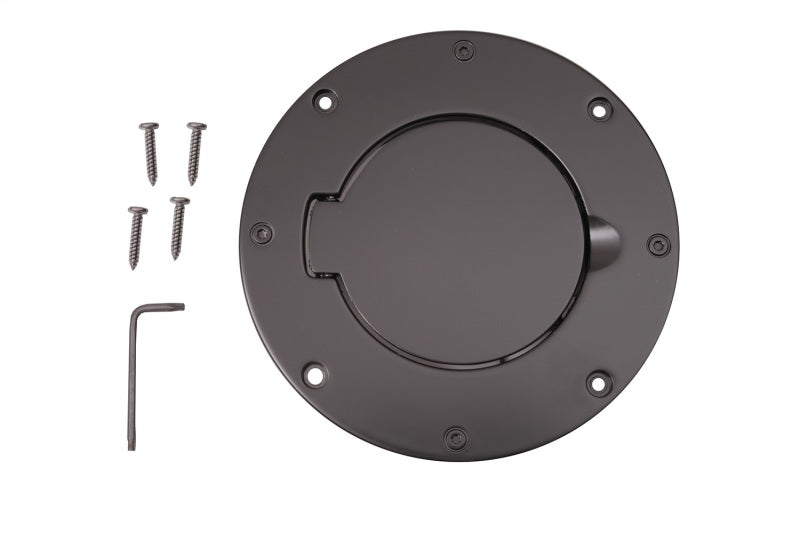 Rugged Ridge Non-Locking Gas Cap Door Black 97-06 Jeep Wrangler Rugged Ridge Non-Locking Gas Cap Door Black 97-06 Jeep Wrangler