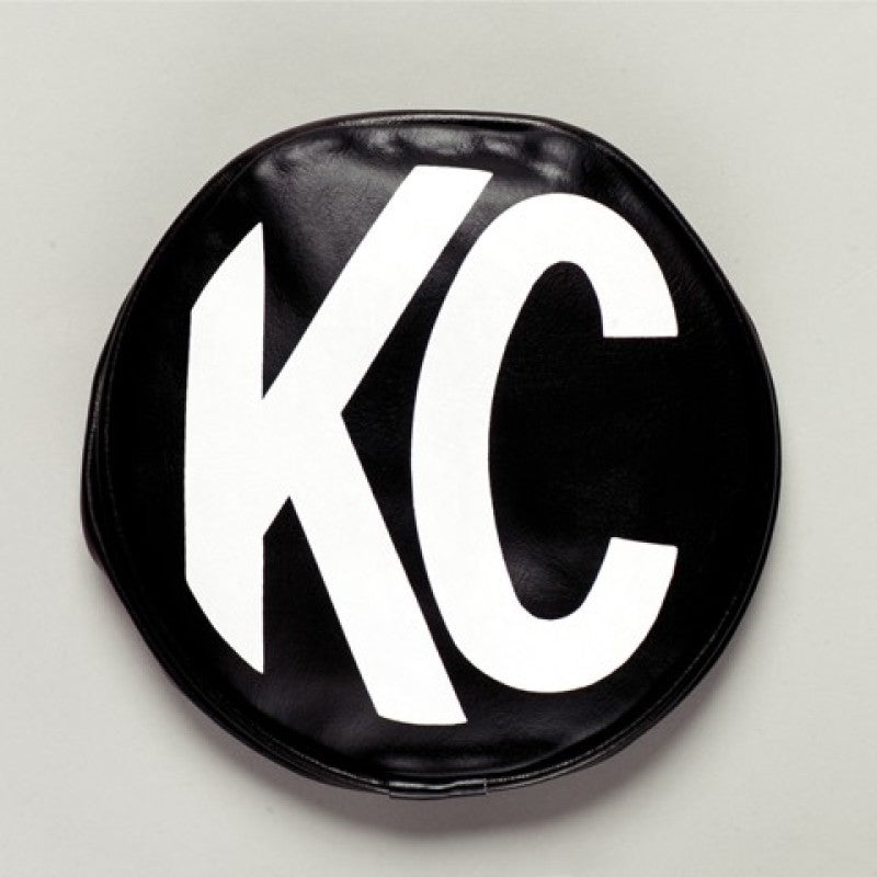 KC HiLiTES 6in. Round Soft Cover (Pair) - Black w/Yellow KC Logo KC HiLiTES 6in. Round Soft Cover (Pair) - Black w/Yellow KC Logo