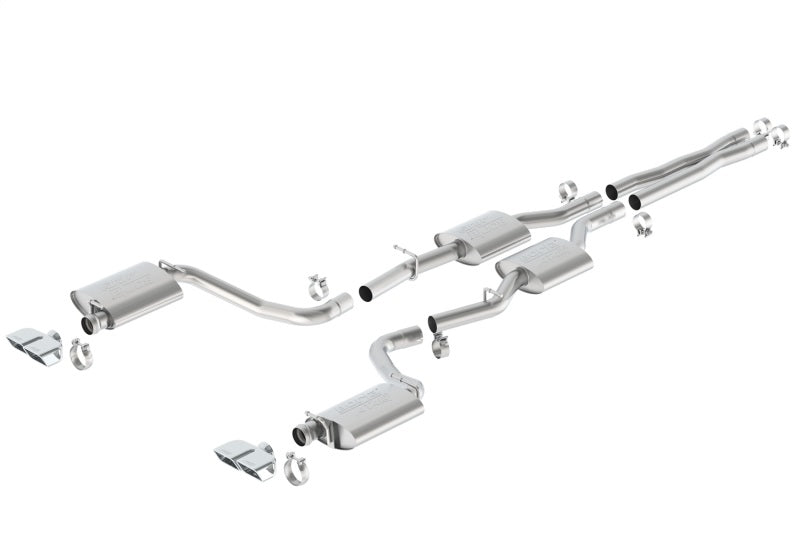 Borla 15-16 Dodge Challenger R/T 5.7L Dual Rectangle Angle Cut Dual Split Rear Exit ATAK Exhaust Borla 15-16 Dodge Challenger R/T 5.7L Dual Rectangle Angle Cut Dual Split Rear Exit ATAK Exhaust