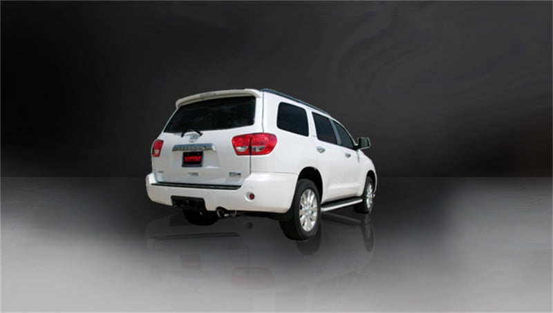 Corsa 2008-2017 Toyota Sequoia 5.7L V8 Touring Cat-Back Exhaust w/Black 4in Tip Corsa 2008-2017 Toyota Sequoia 5.7L V8 Touring Cat-Back Exhaust w/Black 4in Tip