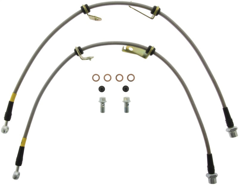 StopTech 06-17 Lexus HS250h / Toyota RAV4 Stainless Steel Front Brake Lines StopTech 06-17 Lexus HS250h / Toyota RAV4 Stainless Steel Front Brake Lines