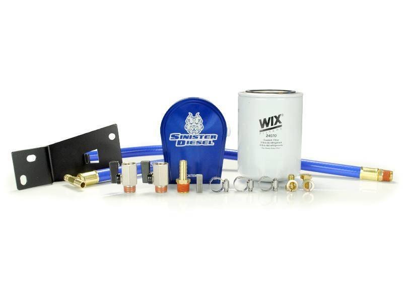 Sinister Diesel 99-03 Ford 7.3L Powerstroke Coolant Filtration System w/ Wix Filter Sinister Diesel 99-03 Ford 7.3L Powerstroke Coolant Filtration System w/ Wix Filter