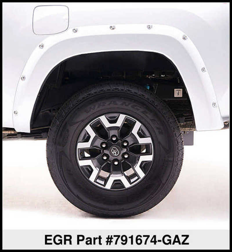 EGR 14+ Chev Silverado 5ft Bed Bolt-On Look Color Match Fender Flares - Set - Summit White EGR 14+ Chev Silverado 5ft Bed Bolt-On Look Color Match Fender Flares - Set - Summit White