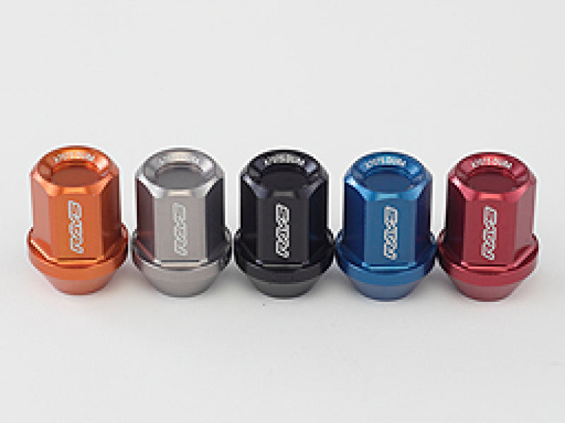 Rays Dura-Nut L32 Straight Type 12x1.25 Lug Nut Set 16 Lug 4 Lock Set - Red Rays Dura-Nut L32 Straight Type 12x1.25 Lug Nut Set 16 Lug 4 Lock Set - Red