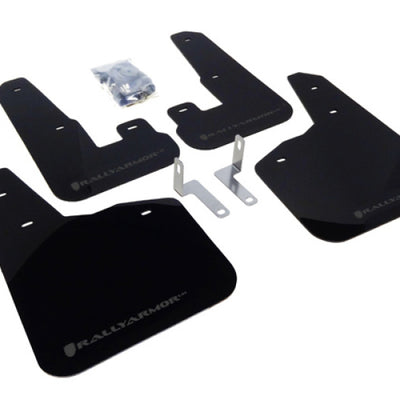 Rally Armor 10-14 Subaru Legacy Black UR Mud Flap w/ Grey Logo
