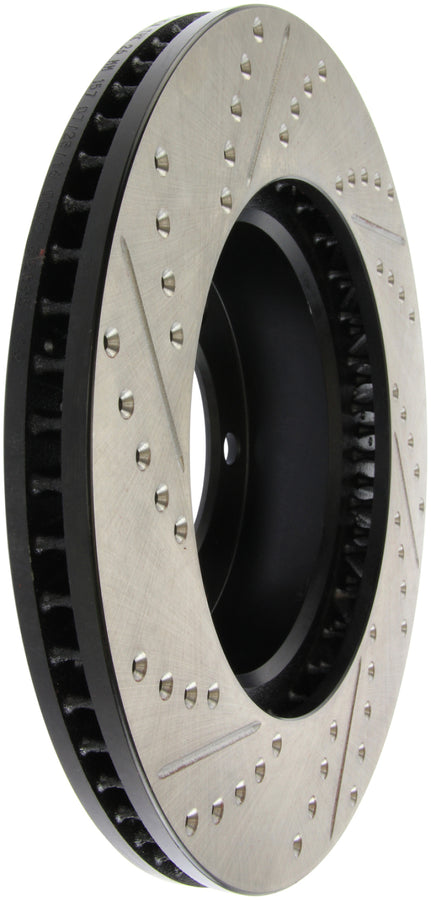 StopTech 00-06 Toyota Tundra / 01-07 Toyota Sequoia Front Left Slotted & Drilled Rotor StopTech 00-06 Toyota Tundra / 01-07 Toyota Sequoia Front Left Slotted & Drilled Rotor