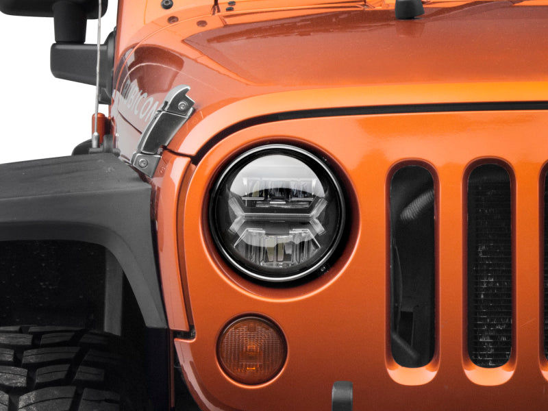 Raxiom 07-18 Jeep Wrangler JK LED Halo Headlights- Black Housing (Clear Lens) Raxiom 07-18 Jeep Wrangler JK LED Halo Headlights- Black Housing (Clear Lens)