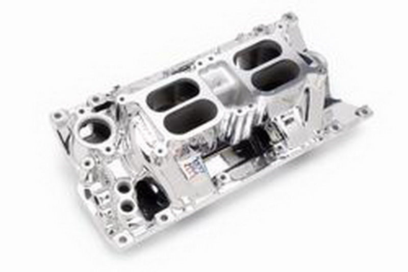 Edelbrock Polished B/B Chev Rect Port RPM Air-Gap Manifold Edelbrock Polished B/B Chev Rect Port RPM Air-Gap Manifold