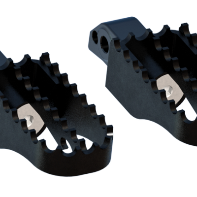 Burly Brand Pegs Passenger MX Black