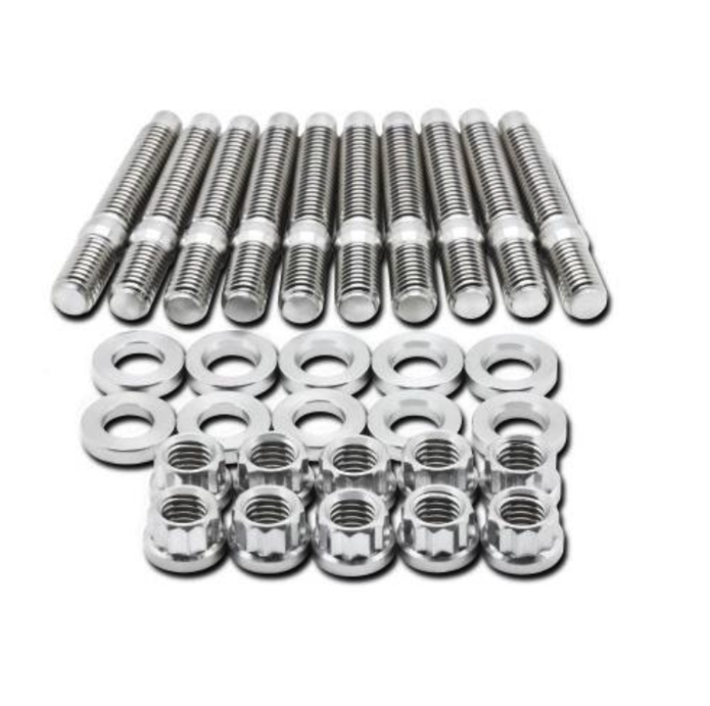 BLOX Racing SUS303 Stainless Steel Intake Manifold Stud Kit M8 x 1.25mm 55mm in Length - 8-piece BLOX Racing SUS303 Stainless Steel Intake Manifold Stud Kit M8 x 1.25mm 55mm in Length - 8-piece