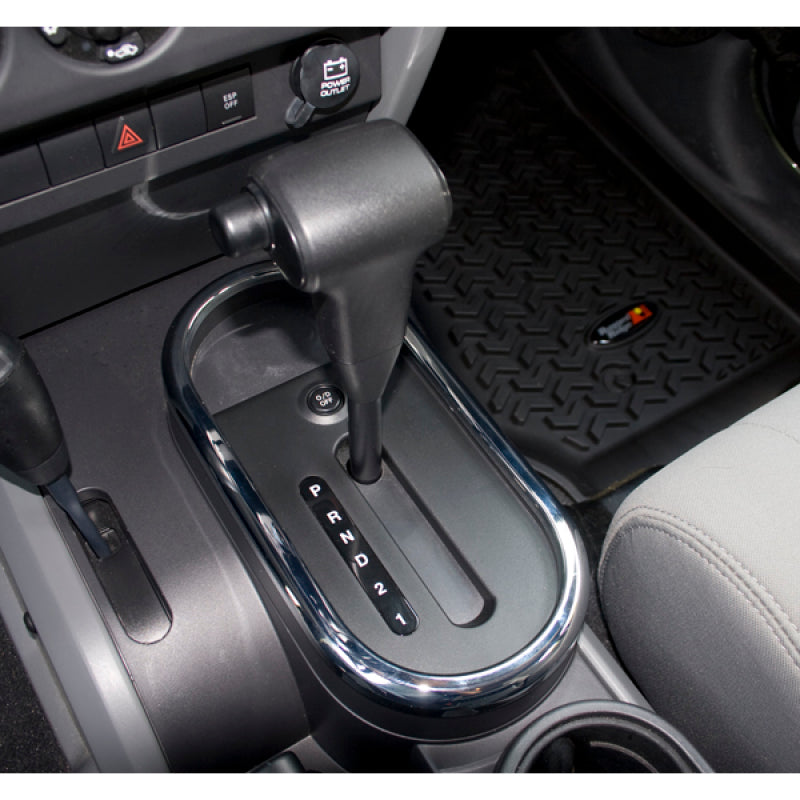Rugged Ridge 07-10 Jeep Wrangler JK Chrome Automatic Transmission Shifter Trim Rugged Ridge 07-10 Jeep Wrangler JK Chrome Automatic Transmission Shifter Trim