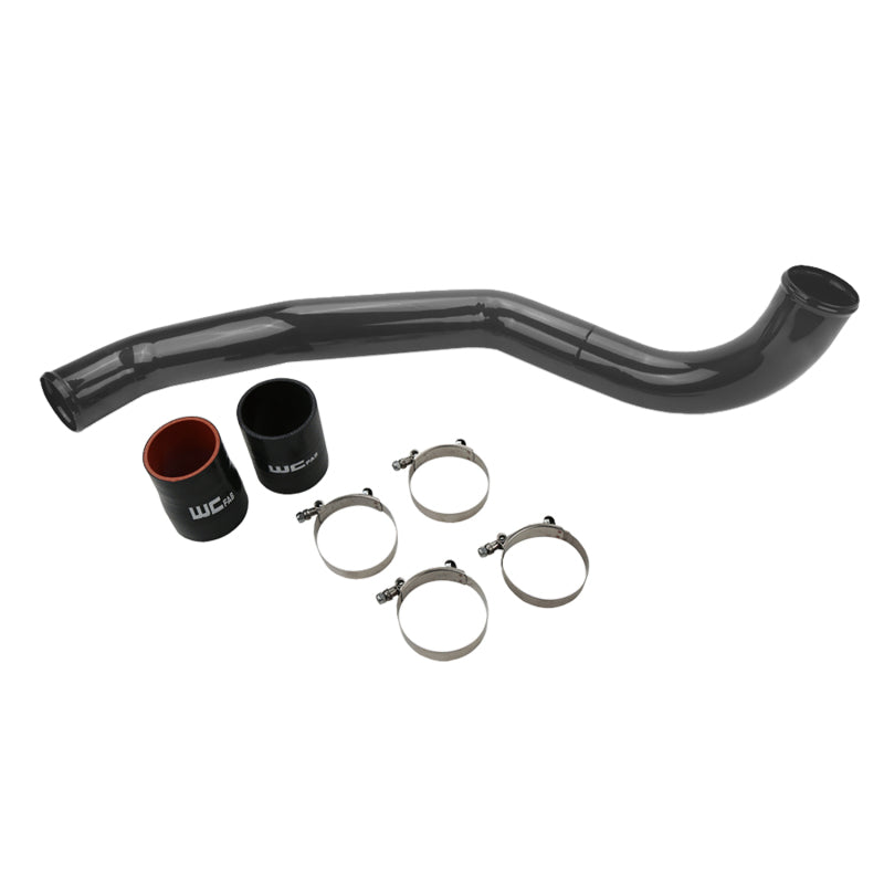 Wehrli 17-19 Chevrolet 6.6L L5P Duramax Driver Side 3in Intercooler Pipe - WCFab Grey Wehrli 17-19 Chevrolet 6.6L L5P Duramax Driver Side 3in Intercooler Pipe - WCFab Grey