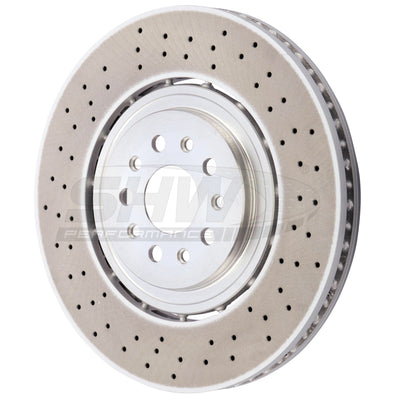 SHW 19-20 Maserati Levante GTS 3.8L w/Brembo Front Cross-Drilled LW Brake Rotor (670037769)