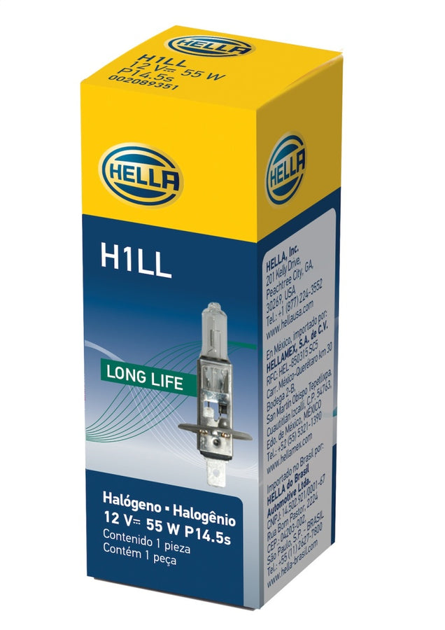 Hella Bulb H1 12V 55W P14.5s T2.5 LONGLIFE Hella Bulb H1 12V 55W P14.5s T2.5 LONGLIFE