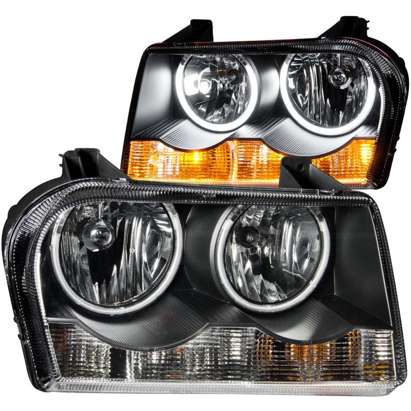 ANZO 2005-2010 Chrysler 300 Crystal Headlights w/ Halo Black (CCFL) ANZO 2005-2010 Chrysler 300 Crystal Headlights w/ Halo Black (CCFL)
