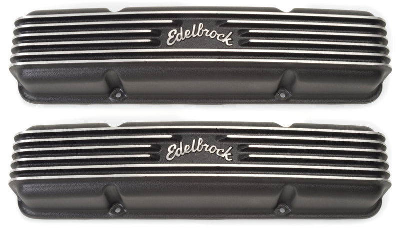 Edelbrock Valve Cover Classic Series Chevrolet 1959-1986 262-400 CI V8 Black Edelbrock Valve Cover Classic Series Chevrolet 1959-1986 262-400 CI V8 Black