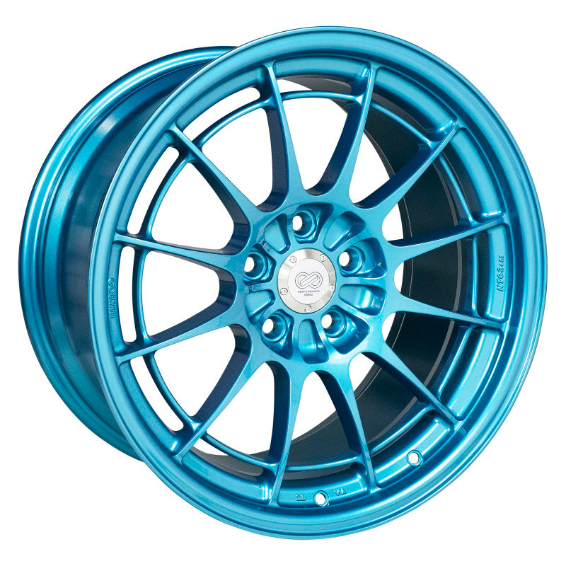 Enkei NT03+M 18x9.5 5x114.3 40mm Offset 72.6mm Bore Emerald Blue Wheel MOQ 40 Enkei NT03+M 18x9.5 5x114.3 40mm Offset 72.6mm Bore Emerald Blue Wheel MOQ 40