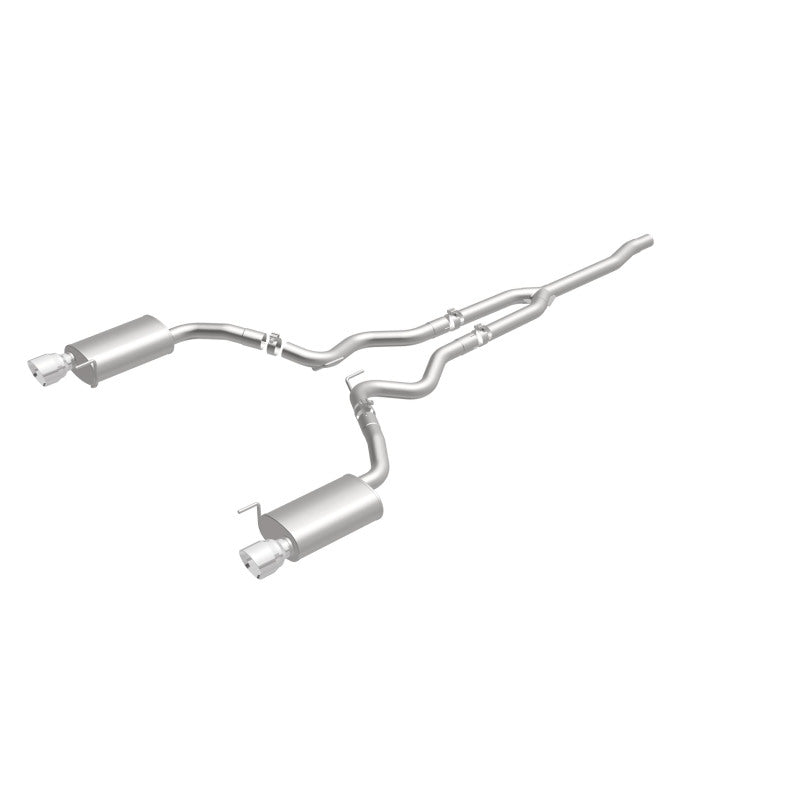 MagnaFlow Cat Back, SS, 2.5in, Street, Dual Split Polished 4.5in Tips 2015 Ford Mustang Ecoboost MagnaFlow Cat Back, SS, 2.5in, Street, Dual Split Polished 4.5in Tips 2015 Ford Mustang Ecoboost