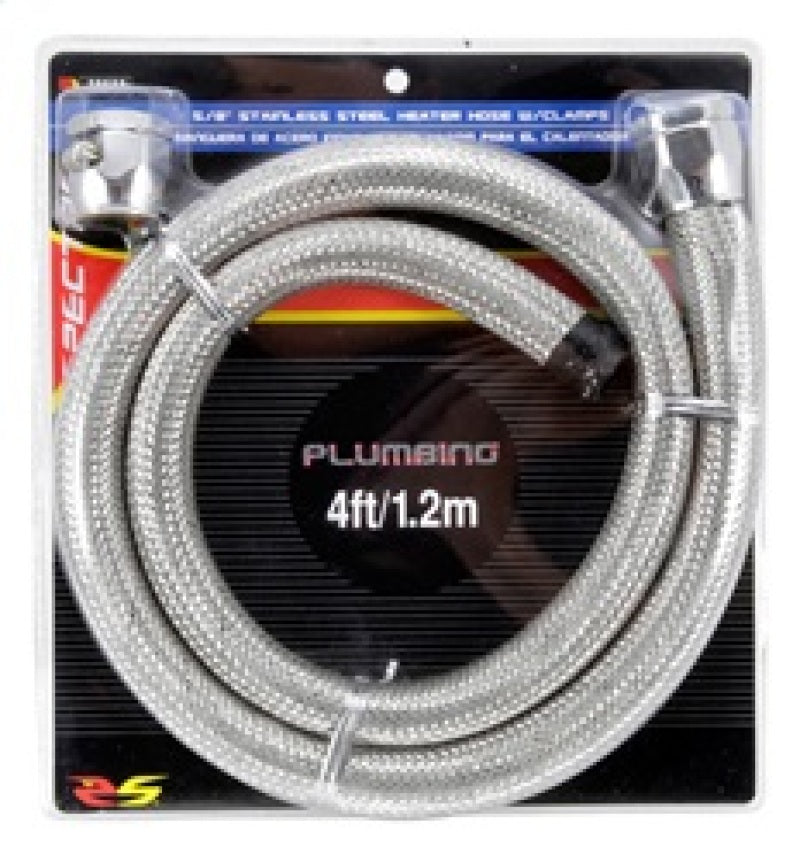 Spectre Stainless Steel Flex Heater Hose Kit 5/8in. Diameter - 4ft. Chrome Spectre Stainless Steel Flex Heater Hose Kit 5/8in. Diameter - 4ft. Chrome