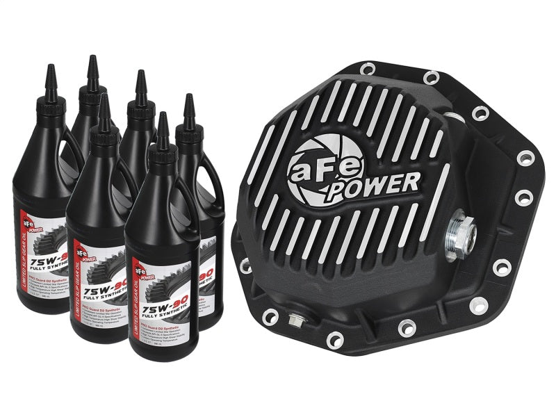 aFe Power Pro Series Rear Differential Cover Black w/Machined Fins 17-19 Ford Diesel Trucks V8-6.7L aFe Power Pro Series Rear Differential Cover Black w/Machined Fins 17-19 Ford Diesel Trucks V8-6.7L