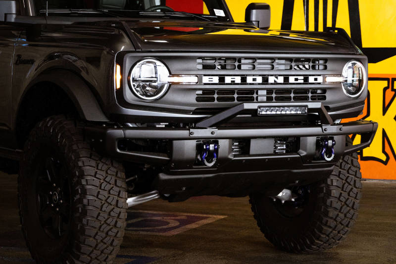 DV8 Offroad 21-22 Ford Bronco Factory Modular Front Bumper Bull Bar DV8 Offroad 21-22 Ford Bronco Factory Modular Front Bumper Bull Bar