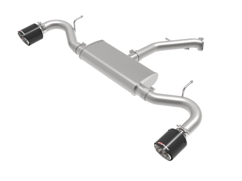 aFe Takeda 2.5in 409 SS Axle-Back Exhaust System Carbon Fiber 18-20 Hyundai Elantra GT L4-1.6L(t) aFe Takeda 2.5in 409 SS Axle-Back Exhaust System Carbon Fiber 18-20 Hyundai Elantra GT L4-1.6L(t)