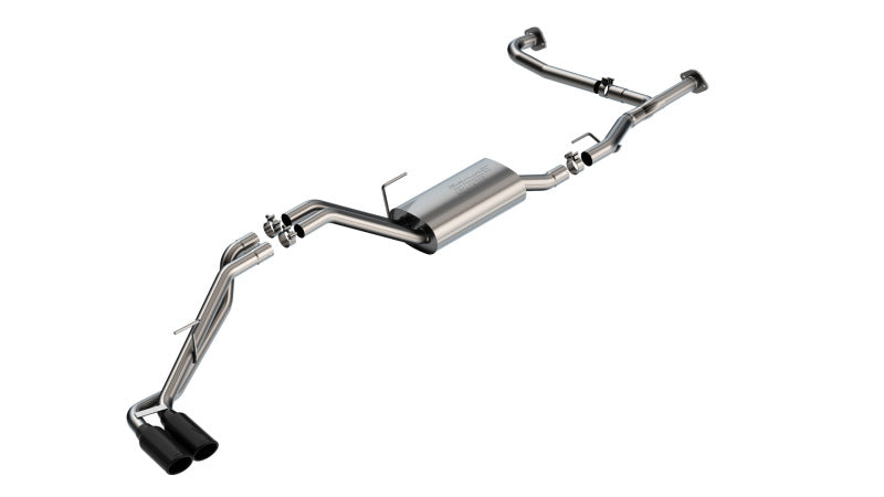 Borla 22-23 Nissan Frontier 3.8L V6 2WD/4WD AT S-Type Catback Exhaust - Black Chrome Tips Borla 22-23 Nissan Frontier 3.8L V6 2WD/4WD AT S-Type Catback Exhaust - Black Chrome Tips